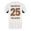 Bayer Leverkusen Exequiel Palacios #25 Auswärtstrikot 2024-25 Kurzarm